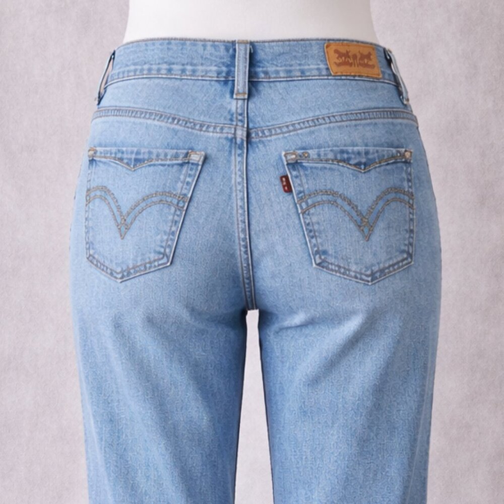 Levi’s 505 Straight Leg Jeans Low rise Light Wash Classic Denim 90s sz6